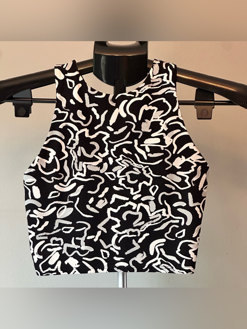 Athleta Conscious Crop Printed Bra Tank A-C XS